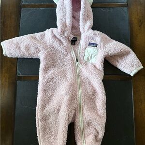 Patagonia Pink Fleece Kids Footie
